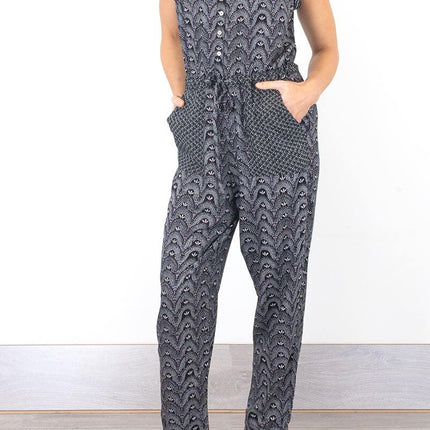 White Stuff Darcy Sleeveless Slim Leg Lightweight Cotton Jumpsuit-Quality Brands Outlet-