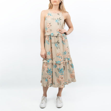 TU Womens Beige Tunic Dress-Quality Brands Outlet-