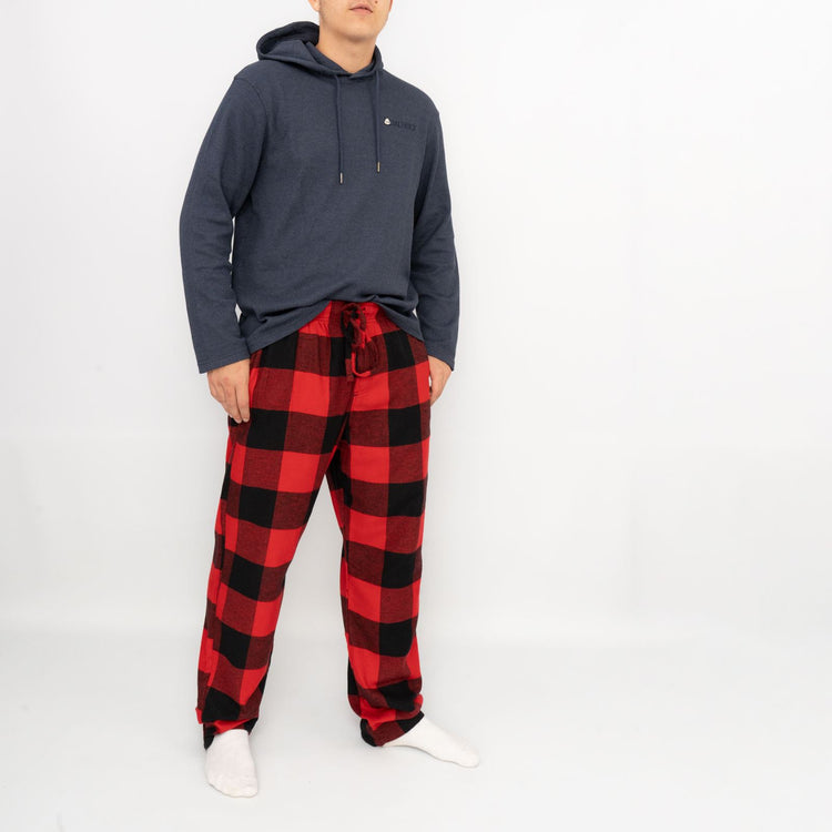 Men's red plaid pajama pants sale