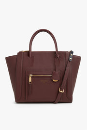 Jasper Conran Aubrey Winged Leather Grab Tote Bag - Quality Brands Outlet