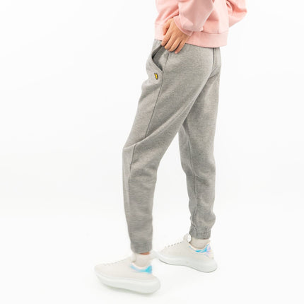 Lyle & Scott Girls Sweat Grey Jogger Style Tracksuit Bottoms Casual Trousers-Quality Brands Outlet-