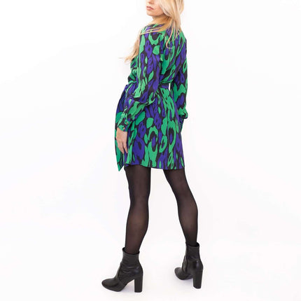 Karen Millen Bold Leopard Print Mini Shirt Dress-Quality Brands Outlet-