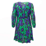 Karen Millen Curve Bold Leopard Print Cross Wrap Short Dress