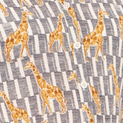 Giraffe Print Short Sleeve Relaxed Fit Tie-Knot Women's Summer Tops