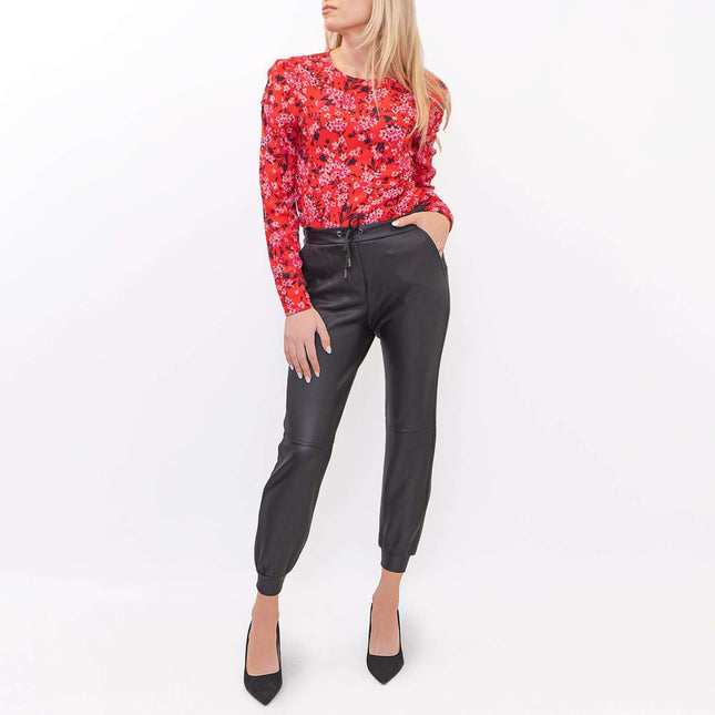 M&Co Leather Look Slim Leg Joggers-Quality Brands Outlet-