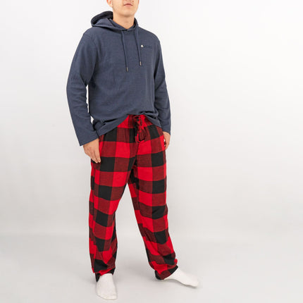 Old Navy Mens Red Plaid Tartan PJ Pants Pyjama Bottoms-Quality Brands Outlet-