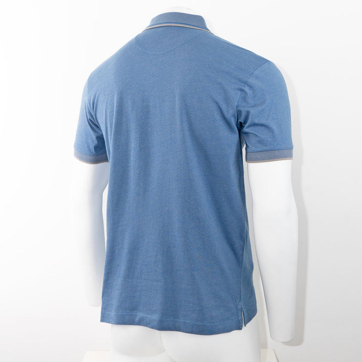 Austin Reed Men Cotton Light Blue Polo Shirts Short Sleeve Casual Jersey Tops - Quality Brands Outlet