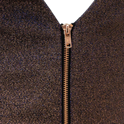 Coast Blue & Copper Glitter Effect Dress-Quality Brands Outlet-