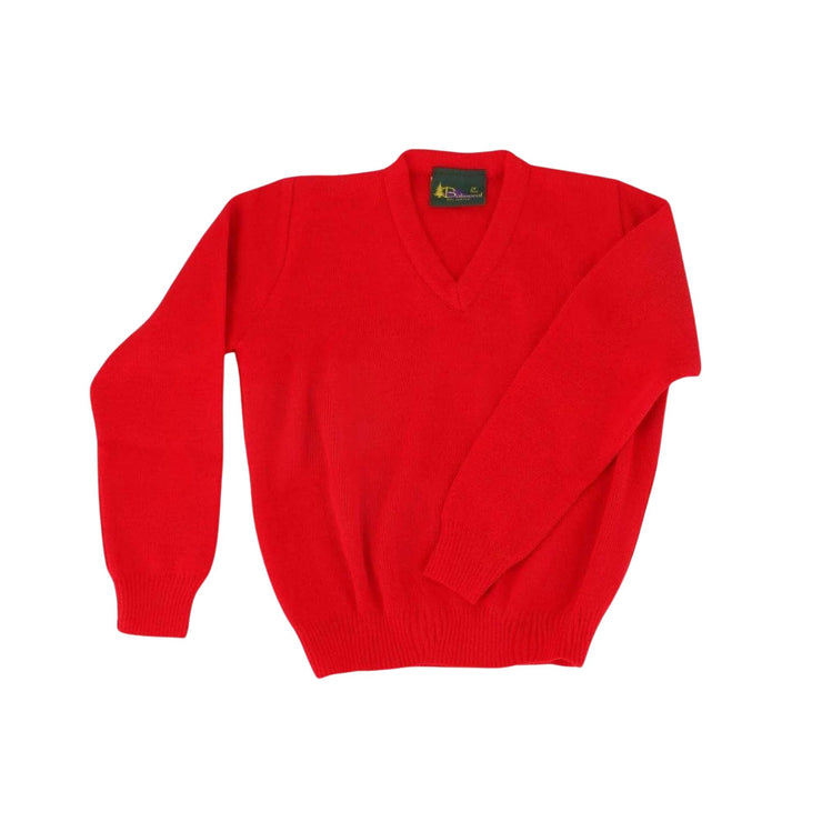 Balmoral Kids V-Neck Unisex Soft Knit Long Sleeve Jumper