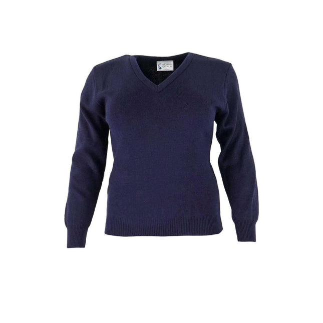 Balmoral Women V-Neck Soft Touch Long Sleeve Classic Jumper