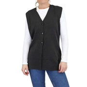 Balmoral Women Wool Blend Longer Length Button-Up Knit Waistcoat