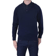 Balmoral Men V-Neck Wool Blend Long Sleeve Jumper