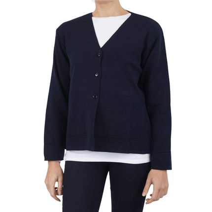 Balmoral Women V-Neck Wool Blend Cardigan in 2 Colours