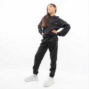 Lyle & Scott Girls Sweat Black Jogger Style Tracksuit Bottoms Casual Trousers
