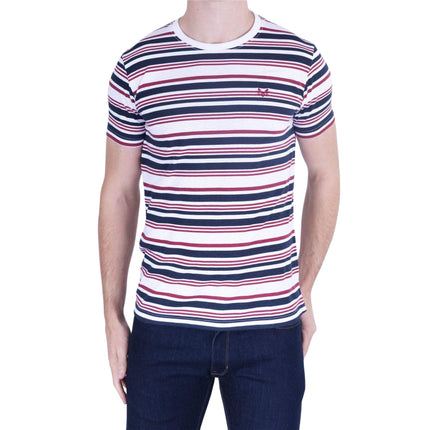 Crew Clothing Men Stripes Short Sleeve Cotton Top-Quality Brands Outlet-