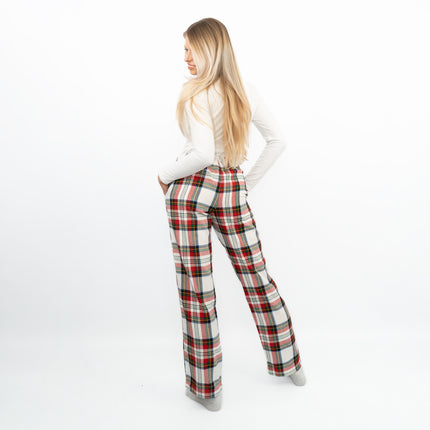 Old Navy Womens Red White Plaid Tartan PJ Pants Pyjama Bottoms-Quality Brands Outlet-
