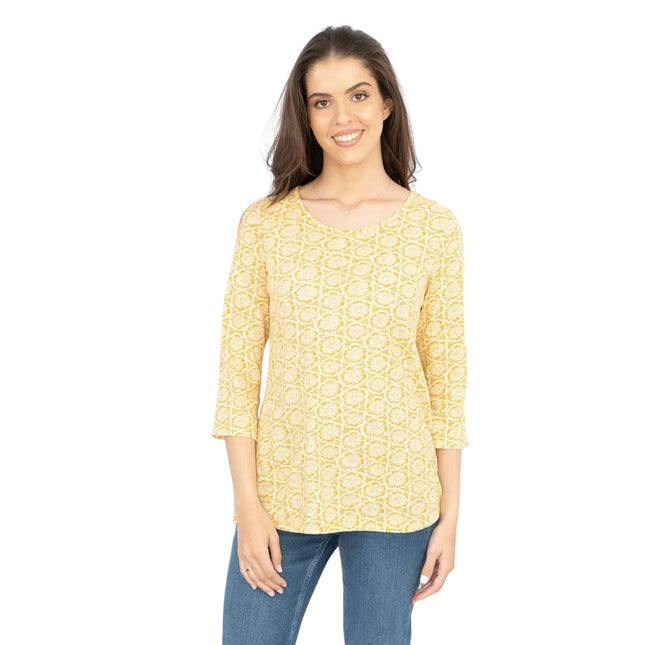 Seasalt Sowing Stamped Flower Honeysuckle Floral Summer Jersey Tops-Quality Brands Outlet-