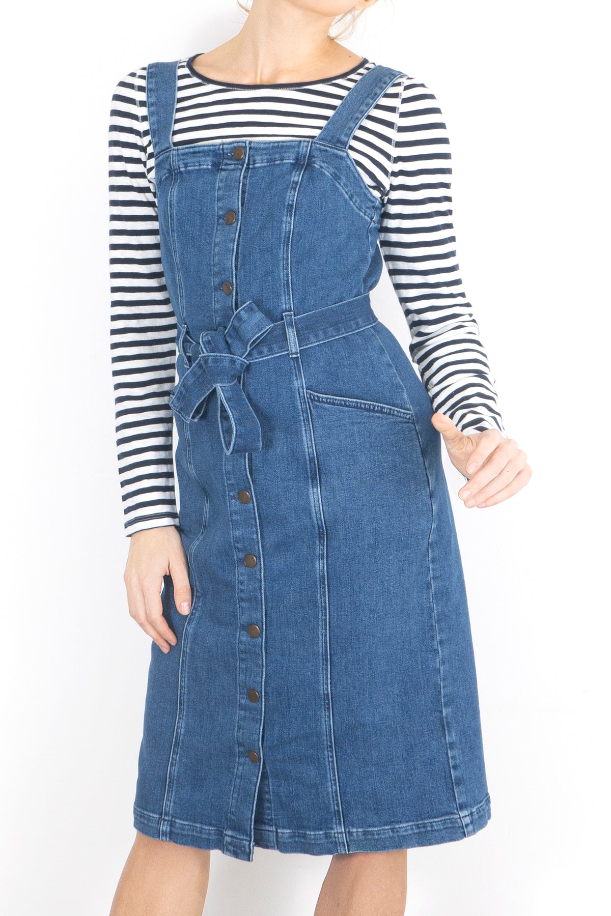 White stuff hot sale denim pinafore dress