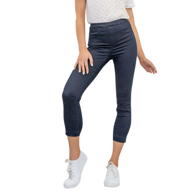 White Stuff Jade Crop Blue Skinny Jeans-Quality Brands Outlet-