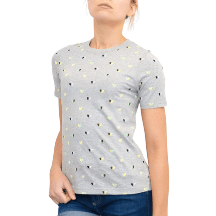 White Stuff Grey Crew Neck Short Sleeve Casual Top-Quality Brands Outlet-
