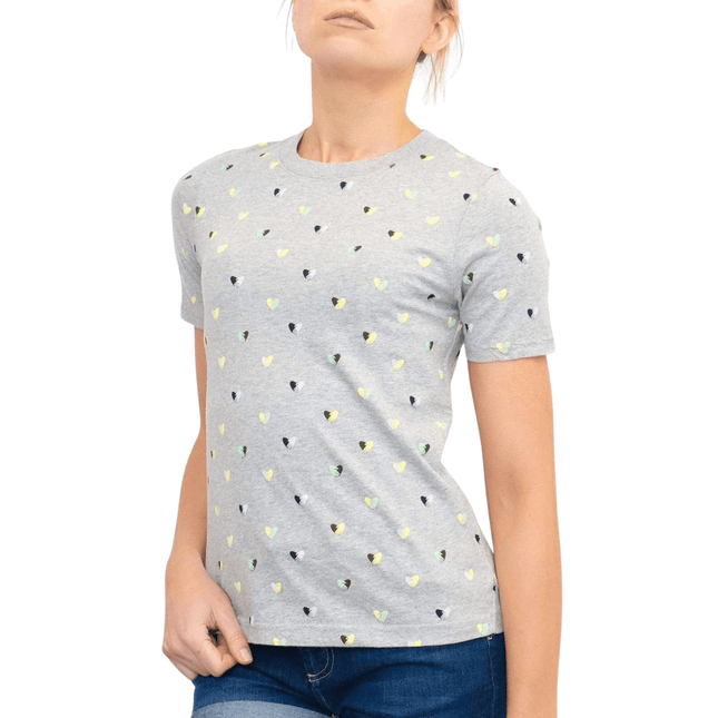 White Stuff Grey Crew Neck Short Sleeve Casual Top-Quality Brands Outlet-