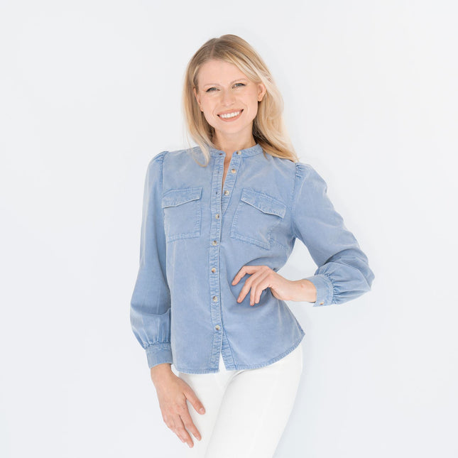White Stuff Abby Fine Cord Long Sleeve Soft Corduroy Shirts Casual Tops-Quality Brands Outlet-