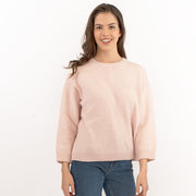 Max Mara Weekend Zoraide Pastel Soft Pink Cashmere Wool Jumpers with Silk