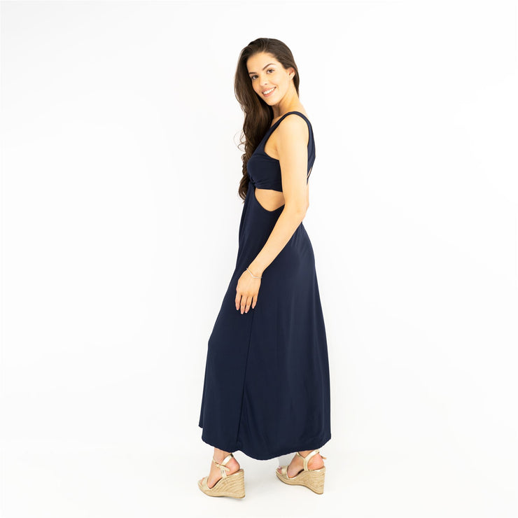 Karen Millen Navy Sleeveless Long Maxi Dress