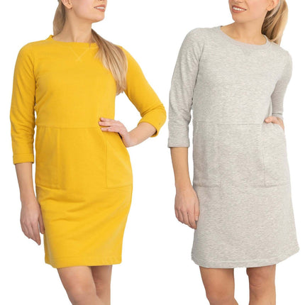 Boden Hannah 3/4 Sleeve Sweatshirt Dresses-Quality Brands Outlet-