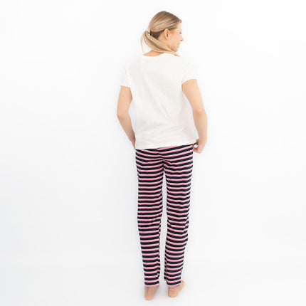 M&S Short Sleeve Soft Cotton Jersey Pyjamas Set-Quality Brands Outlet-