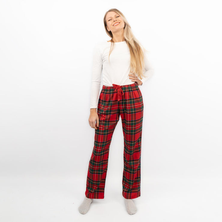 Old Navy Womens Red Plaid Tartan PJ Style Bottoms - Quality Brands Outlet
