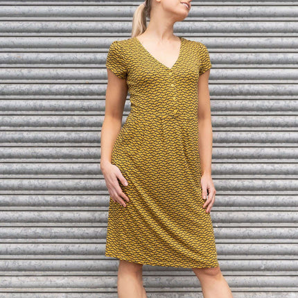Boden Alberta Tuscan Sun Short Sleeve Jersey Dresses-Quality Brands Outlet-