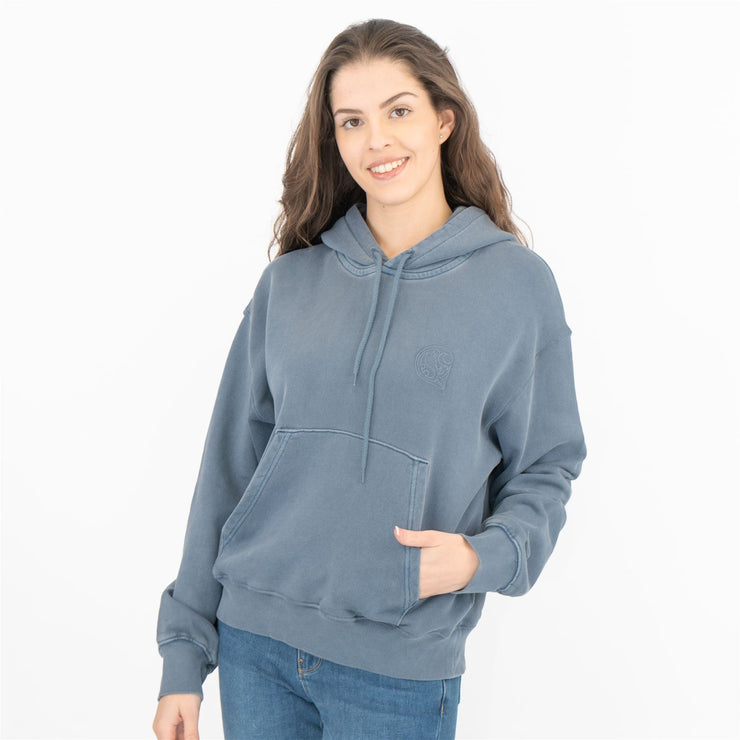 Carhartt Women Hoodie Long Sleeve Casual Blue Hooded Sweat Tops - Quality Brands Outlet - Christmas Sale - Black Friday Deals