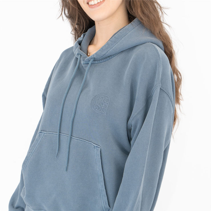 Carhartt Women Hoodie Long Sleeve Casual Blue Hooded Sweat Tops - Quality Brands Outlet - Christmas Sale - Black Friday Deals