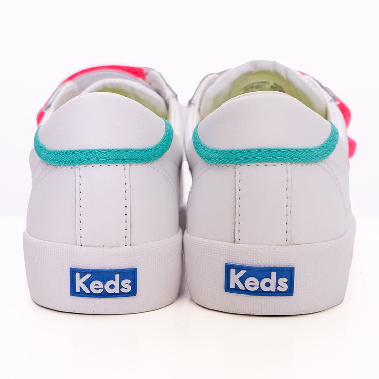 Keds Trainers Crew Kick Leather White Hook-and-Loops