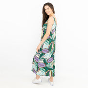 Next Dress Purple Tropical Leaf - Quality Brands Outlet