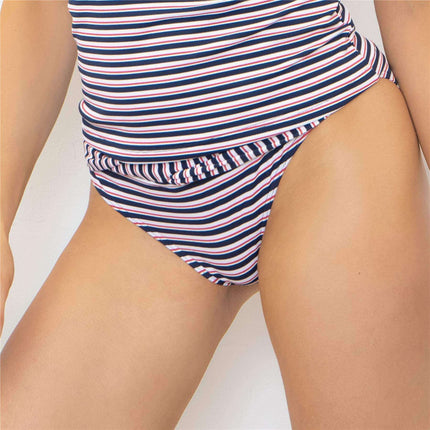 FatFace Bikini Bottom FatFace Bikini Bottom Navy Twist Breton Stripe