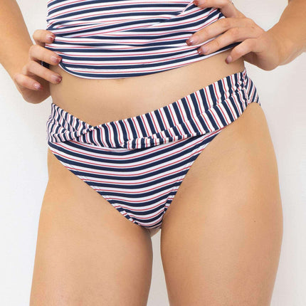 FatFace Bikini Bottom FatFace Bikini Bottom Navy Twist Breton Stripe