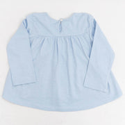 Next Girls Long Sleeve Blue Embroidered Top - Quality Brands Outlet