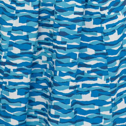 Seasalt Blue Waves Flare Midi Skirts with Pockets-Quality Brands Outlet-