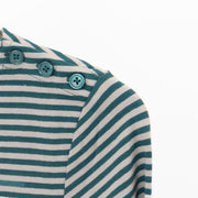 Seasalt Breton Green Grey Stripe Long Sleeve Tops - Quality Brands Outlet