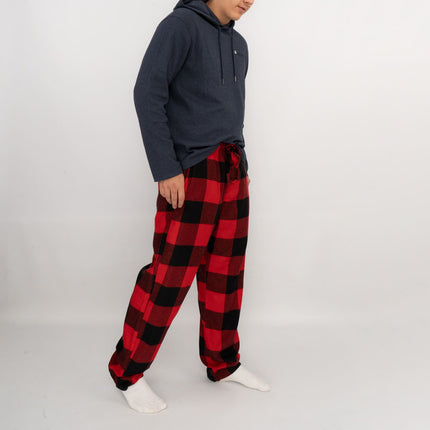 Old Navy Mens Red Plaid Tartan PJ Pants Pyjama Bottoms-Quality Brands Outlet-