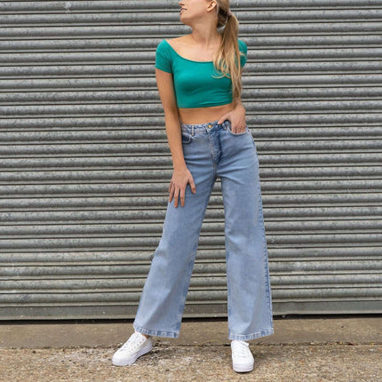 Hush Flare Wide Leg High Waisted Jeans for Women-Quality Brands Outlet-