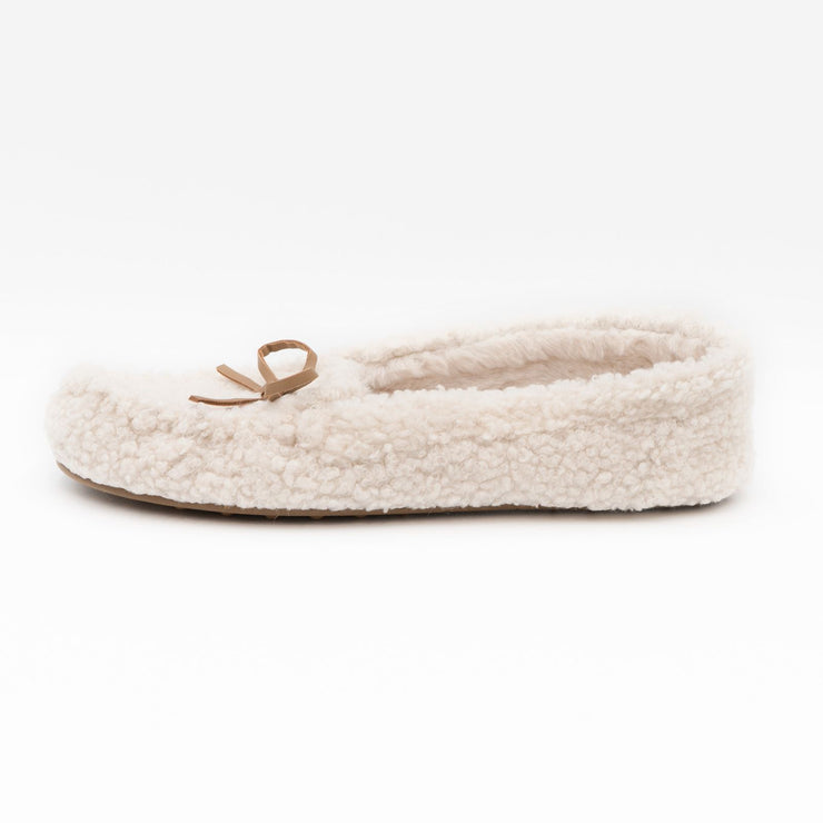 M&S Cream Moccasin Slippers