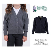 Balmoral Cardigan Balmoral V-Neck Kids Unisex Soft Knit Cardigan