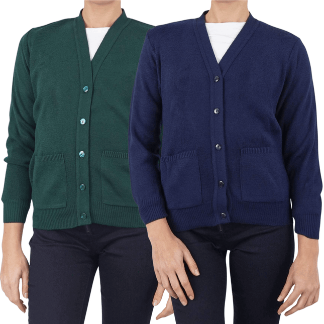 Balmoral Cardigan Balmoral V-Neck Soft Touch Patch Pockets Cardigan