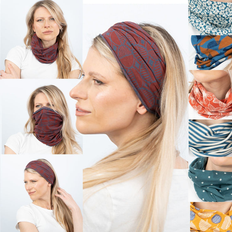 Seasalt Organic Cotton Jersey Stretch Snood Headband in 7 Colours - Quality Brands Outlet
