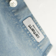 Carhartt WIP Men Gilman Blue Short Sleeve Shirt - Quality Brands Outlet