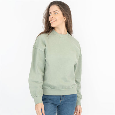 Carhartt Women Green Sweatshirts Long Sleeve Tops - Quality Brands Outlet - Oversized - Christmas Sale - Black Friday Deals