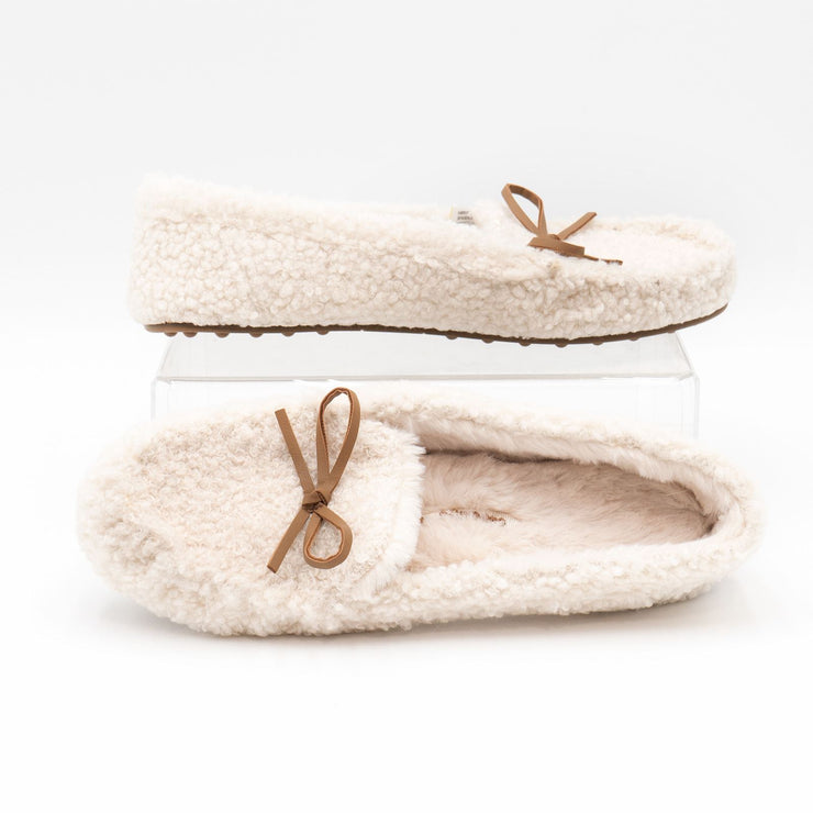M&S Cream Moccasin Slippers